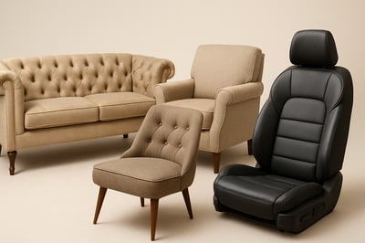 Elegant upholstered furniture and car seat Elegant upholstered furniture and car seat